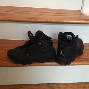 Size 9 black Air Jordans